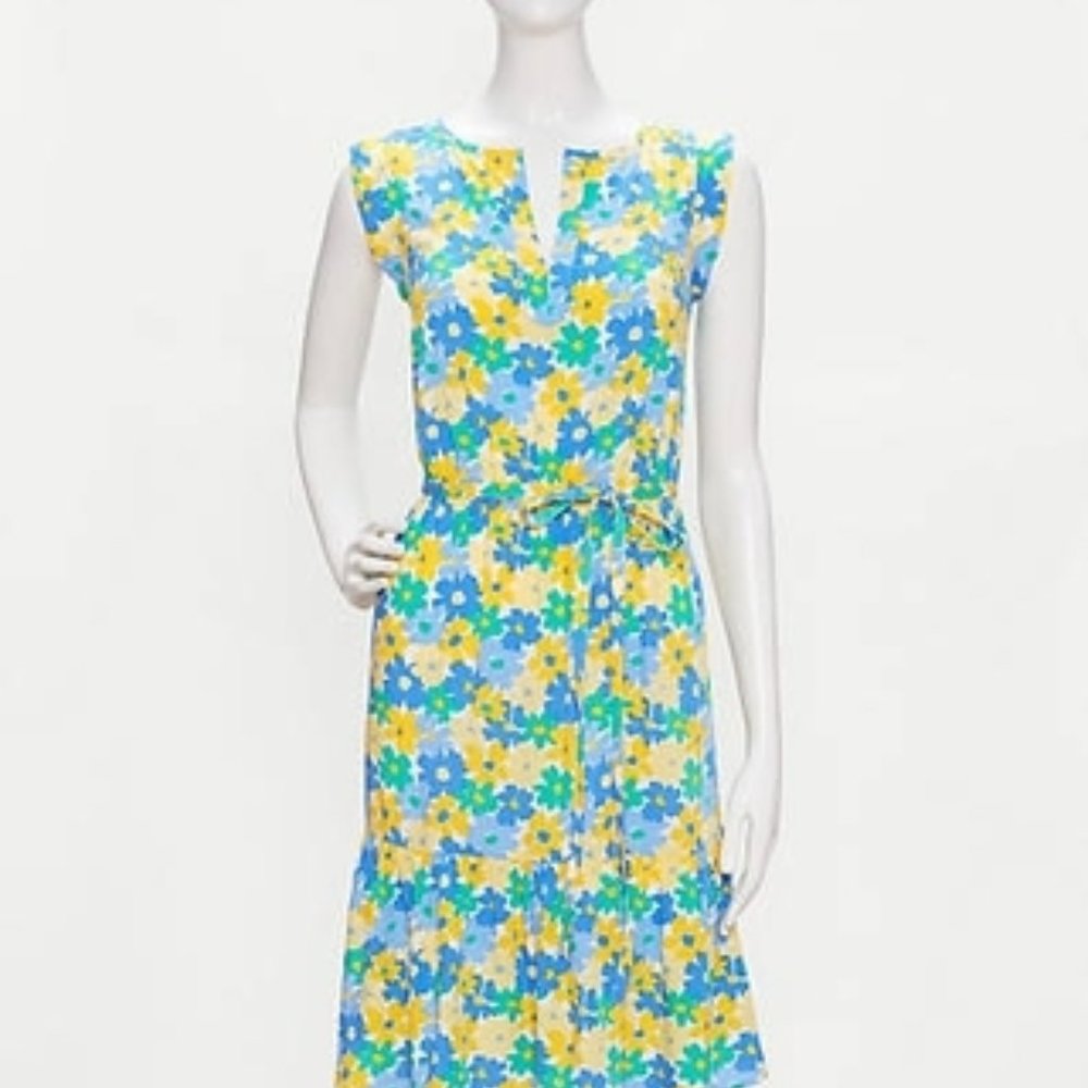 LOFT Outlet Floral Flounce Dress